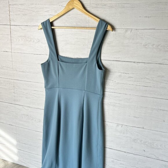 Show Me Your Mumu Dress Womens Size Large Dusty Sage Eden Midi Long Side Slit - Picture 10 of 16